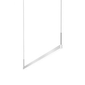 Thin-Line 4&#39; Two-Sided LED Pendant in Modern Style 5 Inches Tall and 0.75 Inches Wide