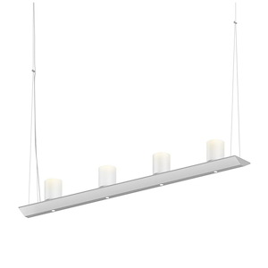 Votives - LED Bar Pendant-3.75 Inches Tall and 32 Inches Wide - 1278055