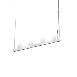 Votives - LED Bar Pendant-3.75 Inches Tall and 32 Inches Wide - 1277852