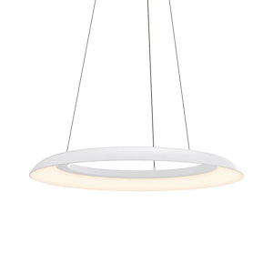 Torus - 28W 1 LED Pendant-2 Inch Tall and 24 Inch Wide With 20 Feet Cable