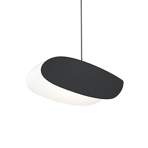 Papillons - 9W 1 LED Pendant In Modern Style-4.75 Inches Tall and 12.5 Inches Wide