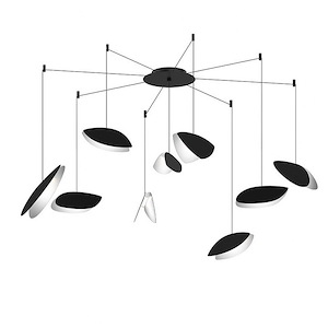 Papillons - 37.98W 9 LED Swag Pendant In Modern Style-6.75 Inches Tall - 1277825