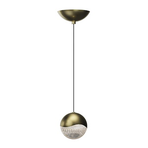 Grapes - 5.5W 1 LED Large Pendant with Dome Canopy  In Contemporary Style-3.75 Inches Tall and 3.75 Inches Wide - 1293915