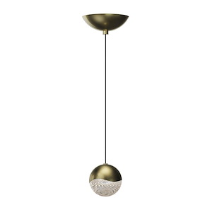 Grapes - 4W 1 LED Medium Pendant with Dome Canopy  In Contemporary Style-3.25 Inches Tall and 3.25 Inches Wide