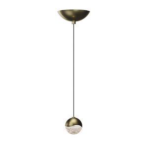 Grapes - 3W 1 LED Small Pendant with Dome Canopy  In Contemporary Style-2.5 Inches Tall and 2.5 Inches Wide