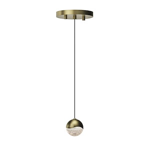 Grapes - 3W 1 LED Small Pendant with Round Canopy  In Contemporary Style-2.5 Inches Tall and 2.5 Inches Wide