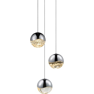 Grapes - 3 LED Large Pendant-3.75 Inch Tall and 8.25 Inch Wide - 492907