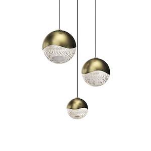 Grapes - 37.5W 3 LED Round Assorted Pendant In Contemporary Style-3.75 Inches Tall and 8.25 Inches Wide - 1293921