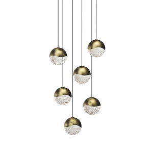 Grapes - 144W 6 LED Round Medium Pendant In Contemporary Style-3.25 Inches Tall and 11.25 Inches Wide - 1293927
