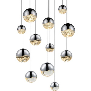 Grapes - 12 LED Assorted Pendant-3.75 Inch Tall and 17 Inch Wide - 492896