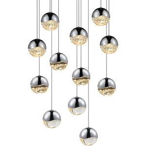 Grapes - 12 LED Medium Pendant-3.25 Inch Tall and 16.25 Inch Wide - 492894