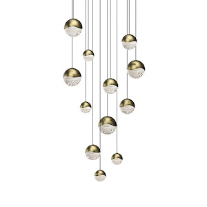 Grapes - 600W 12 LED Round Assorted Pendant In Contemporary Style-3.75 Inches Tall and 17 Inches Wide - 1293933