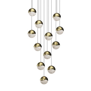 Grapes - 792W 12 LED Round Large Pendant In Contemporary Style-3.75 Inches Tall and 17 Inches Wide - 1293934