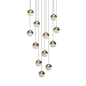 Grapes - 576W 12 LED Round Medium Pendant In Contemporary Style-3.25 Inches Tall and 16.25 Inches Wide - 1293935