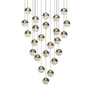 Grapes - 3168W 24 LED Round Large Pendant In Contemporary Style-3.75 Inches Tall and 27 Inches Wide - 1293938