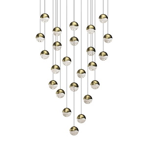 Grapes - 2304W 24 LED Round Medium Pendant In Contemporary Style-3.25 Inches Tall and 26.25 Inches Wide