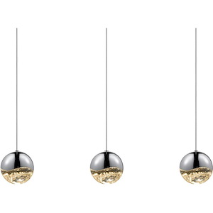 Grapes - 3 LED Large Pendant-3.75 Inch Tall and 37.75 Inch Wide - 531068