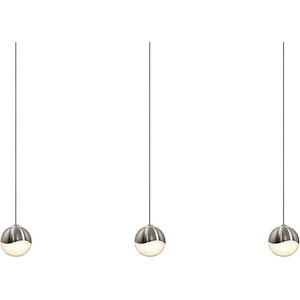 Grapes - 3 LED Small Pendant-2.5 Inch Tall and 36.5 Inch Wide - 492886