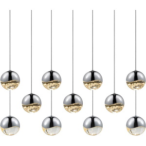 Grapes - 11 LED Medium Pendant-3.25 Inch Tall and 37 Inch Wide - 492881