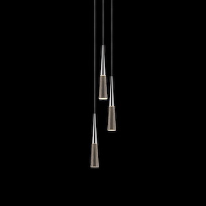 Spire - 36W 3 LED Round Pendant-12.75 Inches Tall and 6.50 Inches Wide