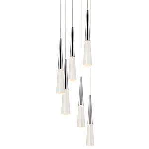 Spire - 6 LED Round Pendant-12.75 Inches Tall - 1278009