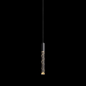 Trinity - 4W 1 LED Pendant with Round Canopy-11.75 Inches Tall and 1.25 Inches Wide