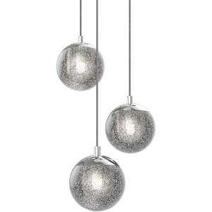 Champagne Bubbles - 3 LED Pendant-4.5 Inch Tall and 8.5 Inch Wide - 614363