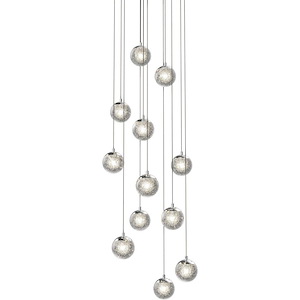 Champagne Bubbles - 12 LED Pendant-4.5 Inch Tall and 17.25 Inch Wide - 614360