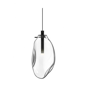 Liquid - 1 LED Pendant In Contemporary Style-10.75 Inches Tall