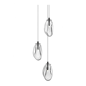 Liquid - 3 LED Pendant In Contemporary Style-11.5 Inches Tall - 1277826
