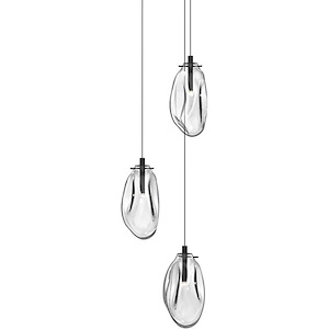 Liquid - 3 LED Pendant-10.75 Inch Tall and 14 Inch Wide - 1277826