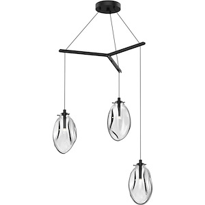 Liquid - 3 LED Pendant-11.5 Inch Tall and 27 Inch Wide - 1277905