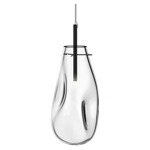 Liquid - 1 LED Large Pendant In Contemporary Style-22 Inches Tall