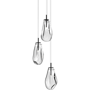 Liquid - 3 LED Pendant-22 Inch Tall and 22.5 Inch Wide - 1277906