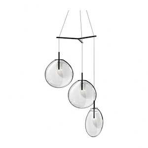 Cantina - 3 LED Large Tri-Spreader Pendant In Contemporary Style-19.25 Inches Tall