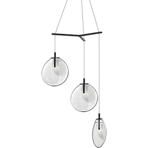 Cantina - 3 LED Medium Pendant-14.75 Inch Tall and 33 Inch Wide - 1278001