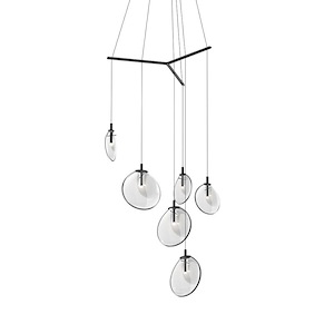 Cantina - 6 LED Tri-Spreader Pendant In Contemporary Style-14.75 Inches Tall - 1277875