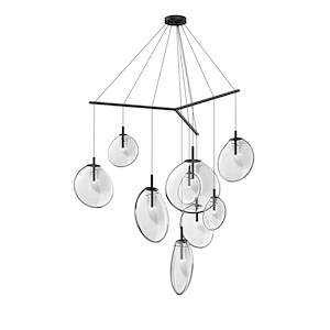 Cantina - 9 LED Tri-Spreader Pendant In Contemporary Style-19.25 Inches Tall