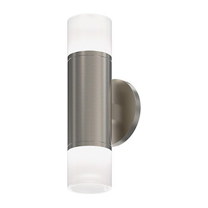 Alc - LED Two-Sided Wall Sconce with Etched Glass Trim In Modern Style-3 Inches Wide