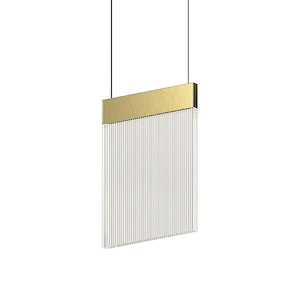 V Panels - 15W 1 LED Pendant-11.75 Inches Tall and 8.75 Inches Wide - 1336710