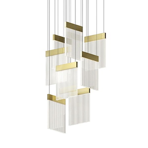 V Panels - 904W 8 LED Pendant-23.5 Inches Tall and 16.25 Inches Wide - 1336707