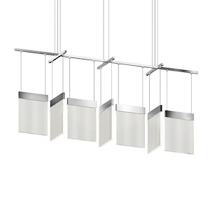V Panels - 693W 7 LED Bar Pendant-11.75 Inches Tall and 56 Inches Wide - 1336586
