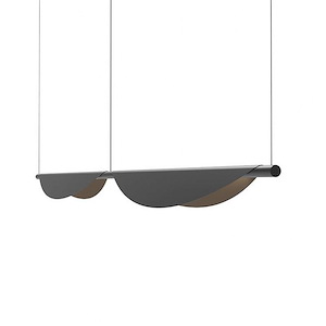 Tela - 30W 2 LED Double Pendant In Modern Style-3.5 Inches Tall and 78.75 Inches Wide