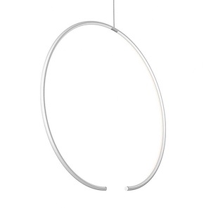Torc - 17W 1 LED Pendant In Modern Style-24.25 Inches Tall and 24.5 Inches Wide