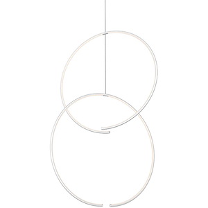 Torc - 2 LED Pendant-40 Inch Tall and 24.75 Inch Wide - 1096196