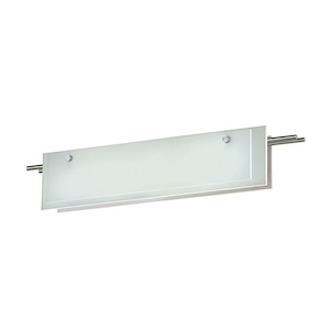 Suspended Glass Slim - 21W 1 LED Bath Vanity In Contemporary Style-5 Inches Tall and 28 Inches Wide