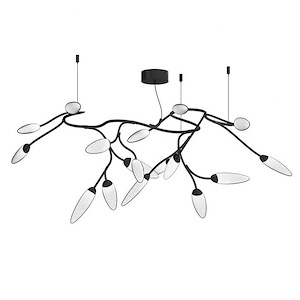 Vines - 17W 17 LED Semi-Flush Mount In Modern Style-16 Inches Tall and 55.25 Inches Wide - 1096217