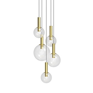 Bubbles - 5 Light 5-Tier Chandelier In Contemporary Style-22 Inches Tall and 26 Inches Wide