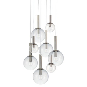 Bubbles - 8 Light Pendant-22 Inches Tall - 1218278