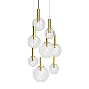 Bubbles - 8 Light 8-Tier Chandelier In Contemporary Style-22 Inches Tall and 29 Inches Wide